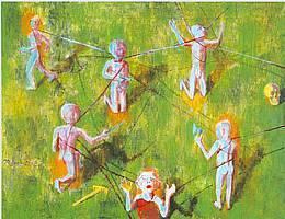 Andrej Brumen-Čop, Igra, 1999, olje na platnu