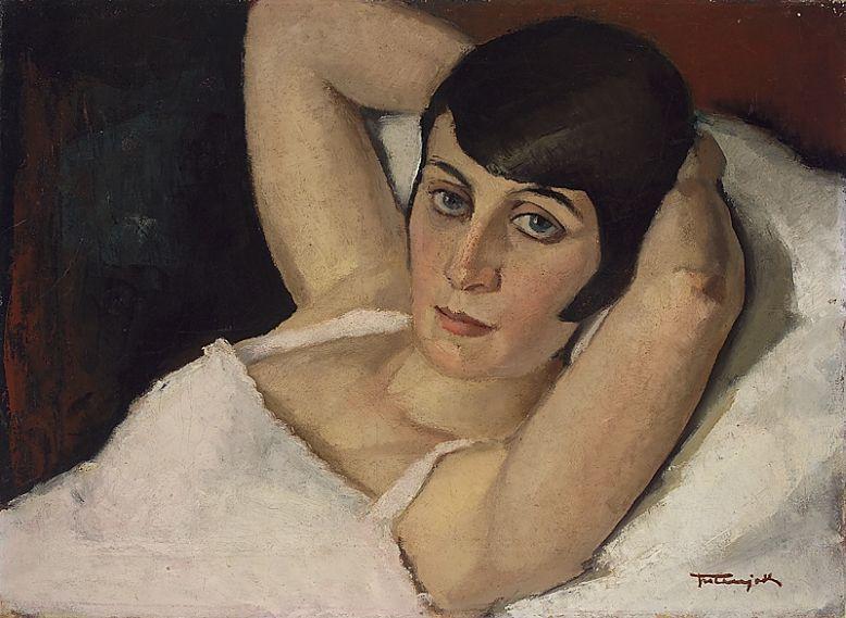 Ante Trstenjak, Moja žena, okrog 1928, olje na platno