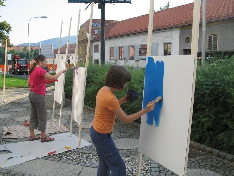 Poletna muzejska noč 2008, otroška delavnica (foto: arhiv UGM)