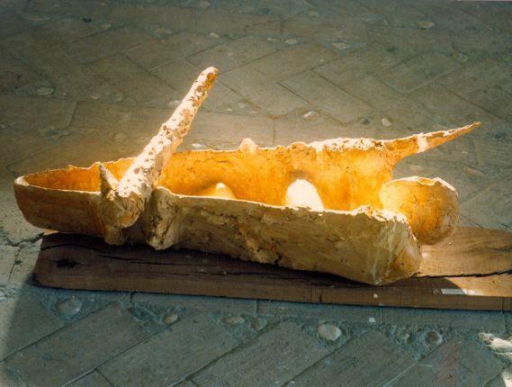 Mirsad Begić, Neuresničene sanje, 1986, glina, Galerija Miklova hiša Ribnica, foto: arhiv GMH