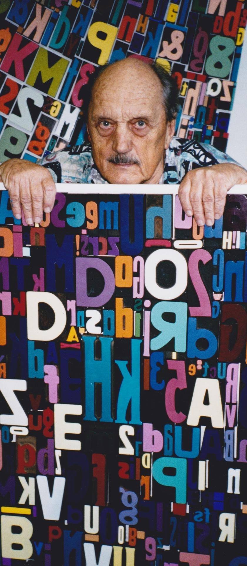 Boja Golija, portret v ateljeju, ok. 2003