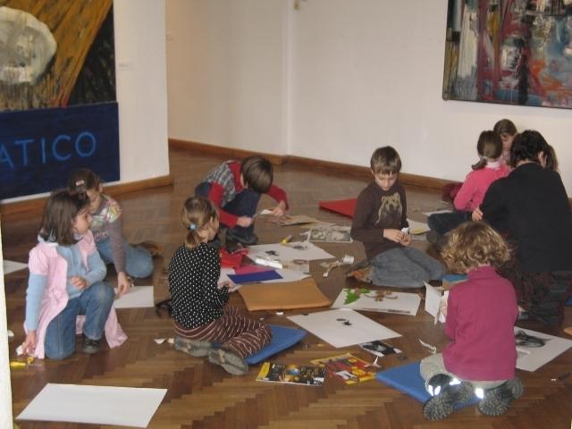 Ustvarjanje po vzoru razstavljenih umetnin (foto: arhiv UGM)