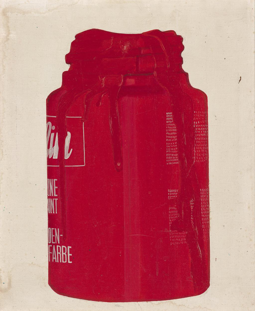 Franc Mesarič, Rdeči Durlin, 1970, akril na platnu, Galerija Murska Sobota, foto: Damjan Švarc