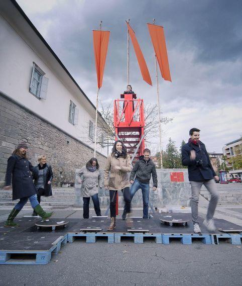 Polonca Lovšin, Gibanje za javni govor, 21.10.-24.10.2015, Trg svobode Maribor, foto: arhiv UGM