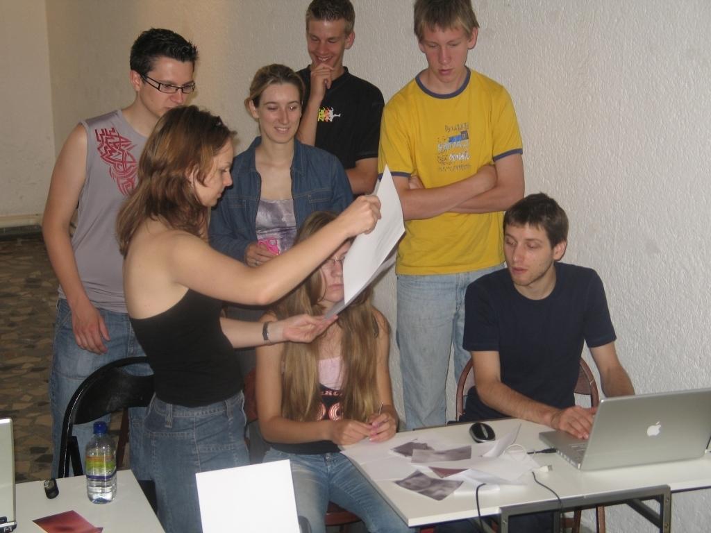 Ustvarjanje z Matejem Modrinjakom, 2006 (foto: arhiv UGM)