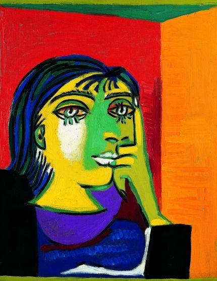 Pablo Picasso, Portret Dore Maar, 1937, olje na platnu, Muzej Picasso, Pariz