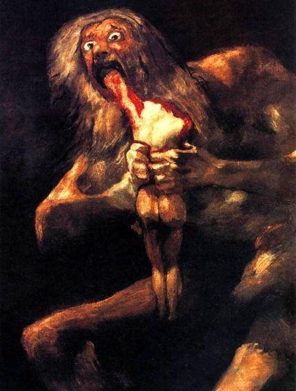 Francisco de Goya, Saturn požira svojega sina, 1819-1828