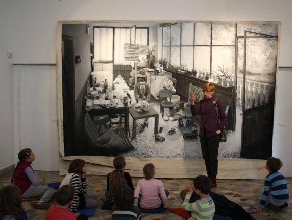 Uroš Potočnik, Veranda 11, 2008 - 2009, Grafit, pigment, akrilna emulzija na bombažnem platnu