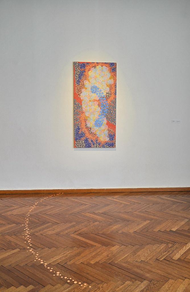 Simona Šuc, Utrinek modrine, Akril na platnu, 2016, foto: arhiv UGM