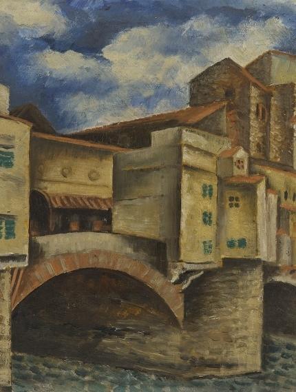 Veno Pilon,  Ponte Vecchio, 1929, olje na platnu